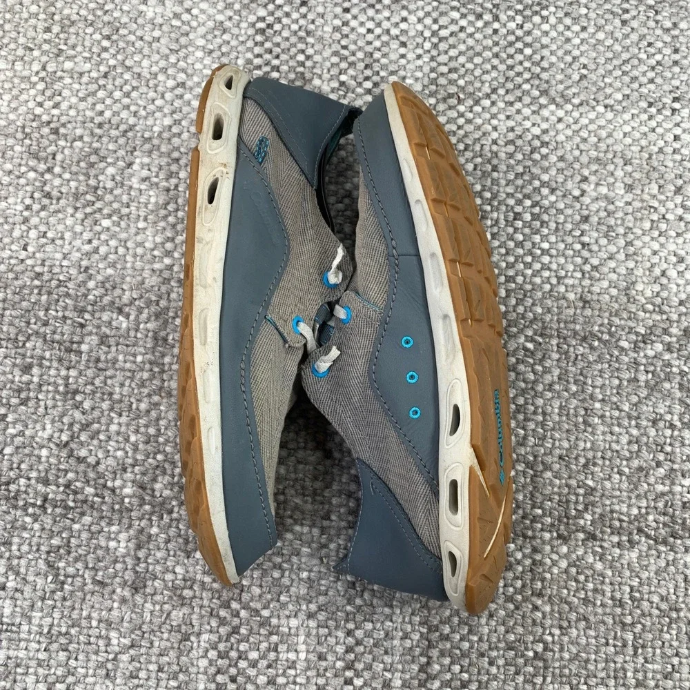 Columbia PFG Bahama Vent Boat Shoes Mens 12 Grey Blue BM0099-053